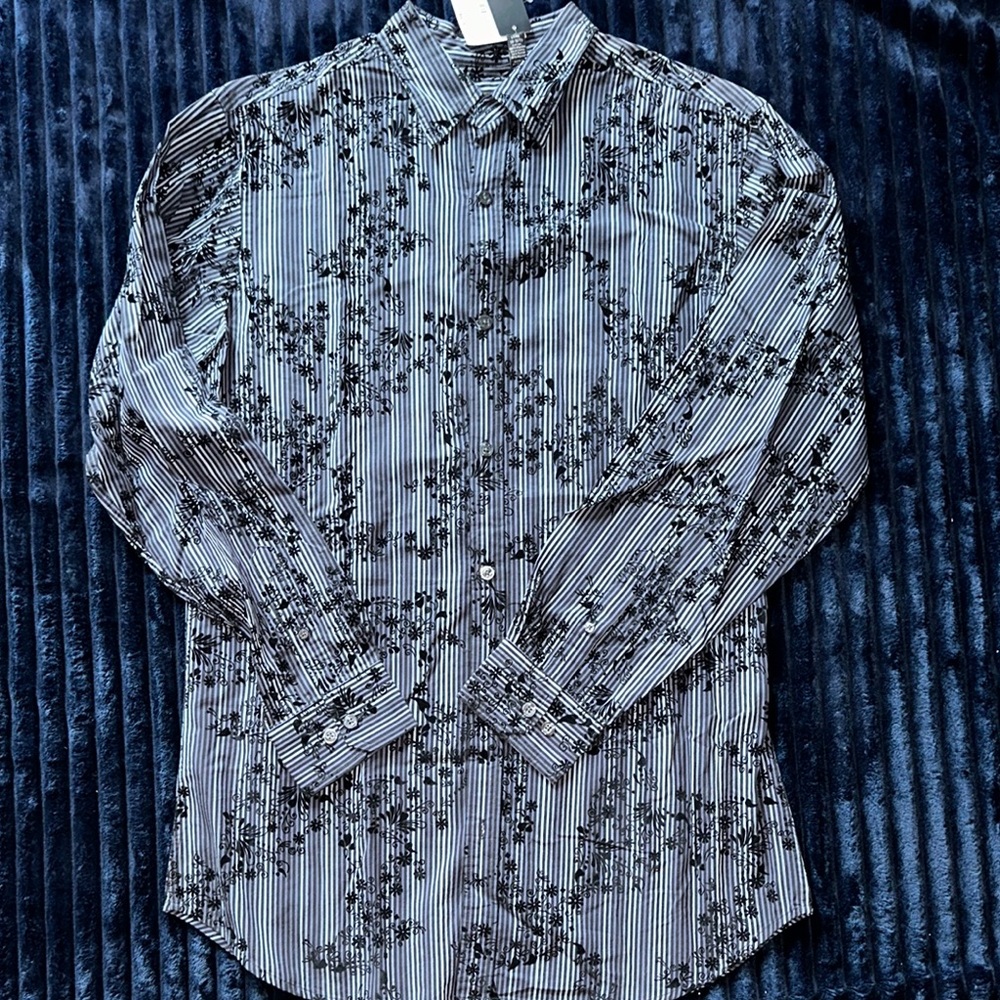 Men's Striped Dress Shirt